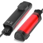 WEST BIKING 120LM Smart Brake Sensor Bicycle Taillight Lightweight IP65 Waterproof Type-C Charging 8 Modes Flash Bike Rear Light for MTB Night Cycling Safety