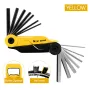 WEST BIKING 16 In 1 Bicycle Repair Tools Portable Folding Hexagon Socket Tool Multi-function Wrench Tire Lever Bottle Opener Combination Set