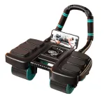 KALOAD 4 Wheel 6 Elbow Support Smart Brakes Abdominal Exerciser with Phone Holder Auto Silent Rebound Home Gym Fitness Equipment for Exercise Abs