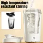 IPRee 450ml Automatic Stirring Coffee Cup Portable Electric Mixing Coffee Mug Rechargeable Coffee Soy Milk Mixer for Travel