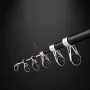 2.1m/2.7m Fishing Rod And Reel Combos Carbon Fiber Rod Telescopic Fishing Rod Pole Baitcasting Rod Spinning Rod Reel