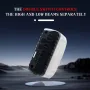 OFFBONDAGE Wireless Remote Control Bicycle Headlight 200 Meter Long Throw Portable Aluminum Alloy Waterproof Type-C Charging Bike Front Light for Outdoor MTB Night Riding Safety