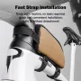 ESLNF Portable Bike Tube Bag Waterproof Big Capacity Top Zipper Hook Loop Strap Installation Nylon Bicycle Frame Bag for MTB Outdoor Riding