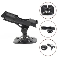 Fishing Rod Mount Rack Universal Rod Holder Angle Adjustment Universal Fishing Rod Rack, Plastic Lightweight Portable Wear Resistant Yacht Boat for Kayak Canoe