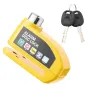 Bike Loud Warning Lock Security Alarm Protection Waterproof Large Capacity Battery Aluminum Alloy Wheel Lock for Motorcycle Scooter