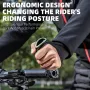 WEST BIKING Adjustable Fluorescent Bicycle Extended Handlebar Lightweight Mountain Bike Bar Ends Deputy Handle