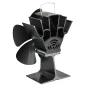 IPRee Fireplace 5 Blades Heat Powered Stove Fan Log Wood Burner Quiet Home Fireplace Fan Efficient Heat Distribution DY015J