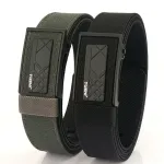 TUSHI 120cm Thick Tactical Belt for Men Automatic Buckle Military Police Duty Belt Tight Nylon Work Tool Belt Casual Waistband