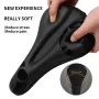 ESLNF Soft High Elastic Silicone Anti-slip Bicycle Saddle Thickened Shock Absorption Waterproof Bike Cover Cushion for Outdoor MTB Riding