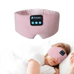 Fones de ouvido sem fio Bluetooth KALOAD, máscara de dormir ajustável, música multifuncional, protetor de olhos macio para viagens, sono noturno