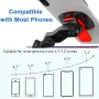 XANES Rotatable Bicycle Phone Holder 4.7\-7.2\ inch Phone Shockproof Non-slip Motorcycle Holder Handlebar Mount Safety Lock Phone Holder