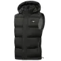 Gilet riscaldato TENGOO HV-15B, 15 zone di riscaldamento, triplo controllo della temperatura, display a LED, giacca riscaldante elettrica impermeabile per campeggio invernale