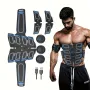 EMS Muscle Stimulator Abdominal Shaping Belt Muscle Exercise Instrument Abdominal Muscle Patch Fitness Equipment for Men Women's Abdominal Arm Leg Home Office Exercise