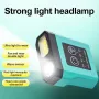 Bikight LED+COB Smart Sensor Mini lampada frontale portatile con ricarica USB e induzione, lampada da pesca, da corsa, con clip, impermeabile, da campeggio, da lavoro
