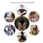 Bominfit EMS Smart Abdominal Muscle Stimulator 6 Modes EMS Training Arm Hip Exercise Belt for Home Gym Office Fitness