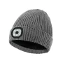 Unisex Beanie Fleece Lined LED Beanie with Light and USB Rechargeable Hands Free LED Headlamp Hat, Knitted Night Light Beanie Cap Flashlight Hat