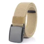 TUSHI 120cm Tactical Nylon Belt Adjustable Wear-resistant Lightweight Waist Belt Buckle Canvas Belt Casual Sports Belts for Outdoor Men Women