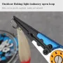 ZANLURE Fishing Pliers Line Cutter Split Ring Multi-Purpose Cutter With Coiled Lanyard Buckle Tool For Outdoor Saltwater Freshwater Fishing