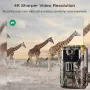 HC-900Pro 4G LTE Cellular Trail Hunting Camera 36MP Pixels Photos 4K FHD Video Resolution with Live Streaming Voice Clear Waterproof Night Vision Camera for Outdoors Photography