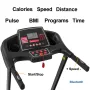 [USA Direct] Bominfit JK88 Opvouwbare Loopband 3.5PK Power Motor 16 km/u Maximale snelheid 150 kg Draagvermogen Hartslagsensor LED-scherm Installatievrije Running Fitness voor thuisgymnastiektrainingen