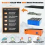 [US Direct] Cloudenergy 48V 150Ah Stackable LiFePO4 Deep Cycle Rechargeable Battery 7680Wh 2150W 6000+ Life Cycles 10-Year Lifetime Built-in BMS LED Monitor RV, Solar, Marine, Overland, Off-Grid CL48-150S