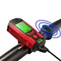 BIKIGHT 3-in-1 350LM COB Bike Light + USB Horn Lamp + Speed Meter LCD Screen 5-Modes Waterproof Bicycle Headlight With Horn
