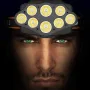 Bikight 4-Modes 8*XPG LED Headlamp USB Rechargeable Long Shoot Camping Head Light 18650 Fishing Lantern Waterproof Head Torch Flashlight