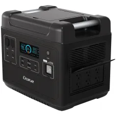 [US Direct] IDEAPLAY SN2200 Portable Power Station 2000Wh LiFePO4 Battery Pack Solar Generator with 6 110V/2200W Pure Sine Wave AC Outputs, Portable Generator with 25A RV Output for Outdoor Camping, Home UPS Power supply, Emergency