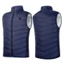 Gilet riscaldato TENGOO HV-02C, 2 zone di riscaldamento, controllo del livello di temperatura, ricarica USB, giacca riscaldante elettrica calda per sport invernali all'aperto