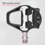 1 Pair MEROCA Bike Lock Pedal Bicycle Self-Locking Pedal With Sealed Bearings Lock Piece For SPD System Road Bike Ultra-Light Pedal