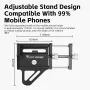 WEST BIKING Bike Holder Aluminum Alloy 180° Adjustable Shockproof Anti-fall Handlebar Holder Suit for 55-100mm Cell Phones for Motorcycle Bicycle Scooter