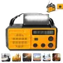 Emergency Hand Crank Radio with LED Flashlight for Emergency, AM/FM NOAA Portable Weather Radio with 8000mAh Power Bank Phone Charger, USB Charged & Solar Power for Camping,SOS Alarms for Home Outdoor