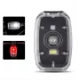 WEST BIKING Mini Portable Bike Taillight 4 Light Modes USB Rechargeable 180° Wide Angle PX5 Waterproof White Red Warning Bicycle Back Light for Cycling Running Hiking