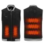 TENGOO HV-09 Heated Vest 9 Heating Areas Oversized Women Men Winter Vest Self Heating Vest Usb Electric Thermal Vest Jacket Outdoor Vest