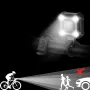Elecpow Bicycle Horn Headlights Waterproof USB Charging Night Riding Strong Bike Light 140dB 6 Volume Security Alarm Bike Bell