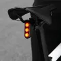 Luz trasera inteligente para bicicleta WEST BIKING de alta visibilidad, 100 h de duración, LED IP66, resistente al agua, advertencia, carga USB, luz de freno para carretera, montaña, conducción nocturna.