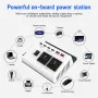 300W Power Inverter DC 12V to AC 220V Car Charger Converter with 4 USB Ports 8 Safety Protection Improved Sine Wave Power Convertersm Suitable for Mobiles Phones Computers Laptop