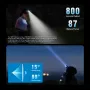 Astrolux? HM01 Torcia frontale da corsa leggera a forma di L, 800 lumen, raggio di azione 87 m, luce bianca e rossa a LED, torcia portatile, alimentazione tramite batteria 16340 da 800 mAh, ricaricabile tramite Type-C, IP68 impermeabile, per campeggio all