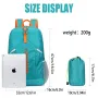 Unisex Outdoor Sports Waterproof Backpack Lightweight Foldable 25L Hiking Fitness Camping Climbing Travel Bag
