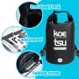 KOETSU 15L/3.96갤런 방수 대용량 패들보드 가방, 안전한 보관 및 간편한 휴대, 손잡이가 달린 휴대용 경량 패들보드 가방, 여행용 백팩