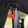 WEST BIKING Mini Portable Bike Taillight 4 Light Modes USB Rechargeable 180° Wide Angle PX5 Waterproof White Red Warning Bicycle Back Light for Cycling Running Hiking