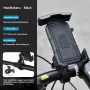 ACRUNU 4.7-7inch Adjustable Bike Phone Holder Shockproof Motorcycle Phone Handlebar Riding Navigation Frame 360 Rotation Bicycle Mount Accessories