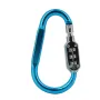 3-Digit D-Lock Mountaineering Buckle Hook Combination Lock Bicycle Electric Bike Anti-Theft Hook Helmet Lock
