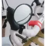 Kaca Spion Sepeda Belakang 8cm yang Dapat Diputar 360 Derajat, Dapat Disesuaikan, Dudukan Stang Universal, Reflektor Sepeda, Kaca Spion Keamanan