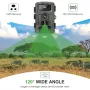 PR700 16MP Hunting Camera 1080P Resolution 120° Wide Angle IP54 Waterproof 15m PIR Sensing Night Vision Distance Outdoors Nature Discovery Photography