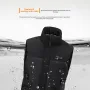 TENGOO HZV-04 4 Alan Isıtmalı Yelek Erkek Kadın Ayarlanabilir Boyut USB Elektrikli Kendiliğinden Isınan Yelek Isıtmalı Yelek Isıtmalı Ceket Yıkanabilir Termal Kışlık Giysiler