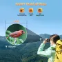 Binoculares profesionales AOMEKIE ED 12X50 de gran potencia, con película altamente reflectante, impermeables, visión nocturna, ideales para turismo, senderismo, caza y actividades al aire libre.