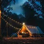 Nextool 2-in-1 buitenkampeerverlichting, 7 verlichtingsmodi, 12 meter, 20 seconden herstel, krullende kampeerverlichting, IP67 waterdicht, USB-oplaadbaar, met muziek en app, slimme bediening, RGB-sfeerverlichting voor tent, camping, tuin en interieurdecor