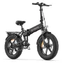 [USA DIRECT] ENGWE EP-2 PRO 2022 Version 13Ah 750W Fat Tire Folding Electric Bike 20inch 60-80km Mileage Range E Bike for Mountain Snowfield Road 150kg Max Load