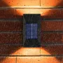 2PCS Outdoor Solar Light LED Waterproof Decoration Wall Lamp for Fence Porch Country Balcony House Garden Street Lighting